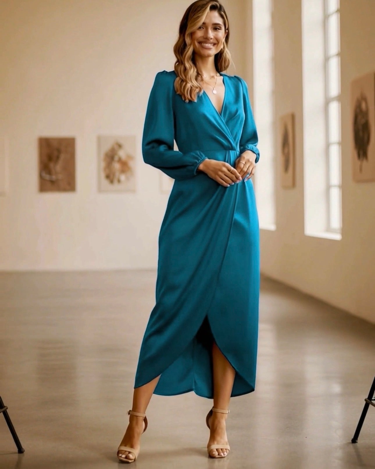 Rochia Marilu turcoaz