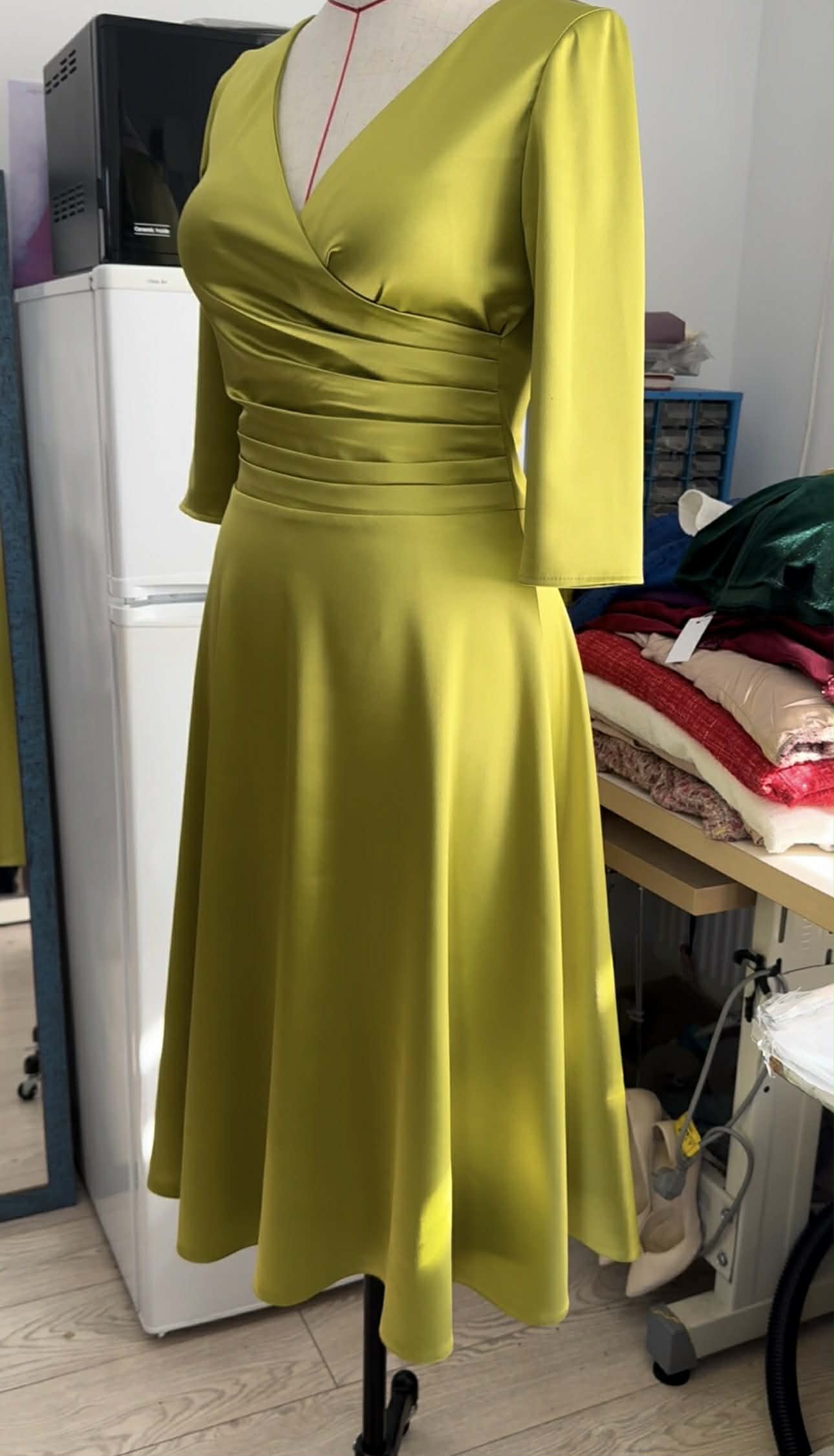 Rochia Andreea Verde crud