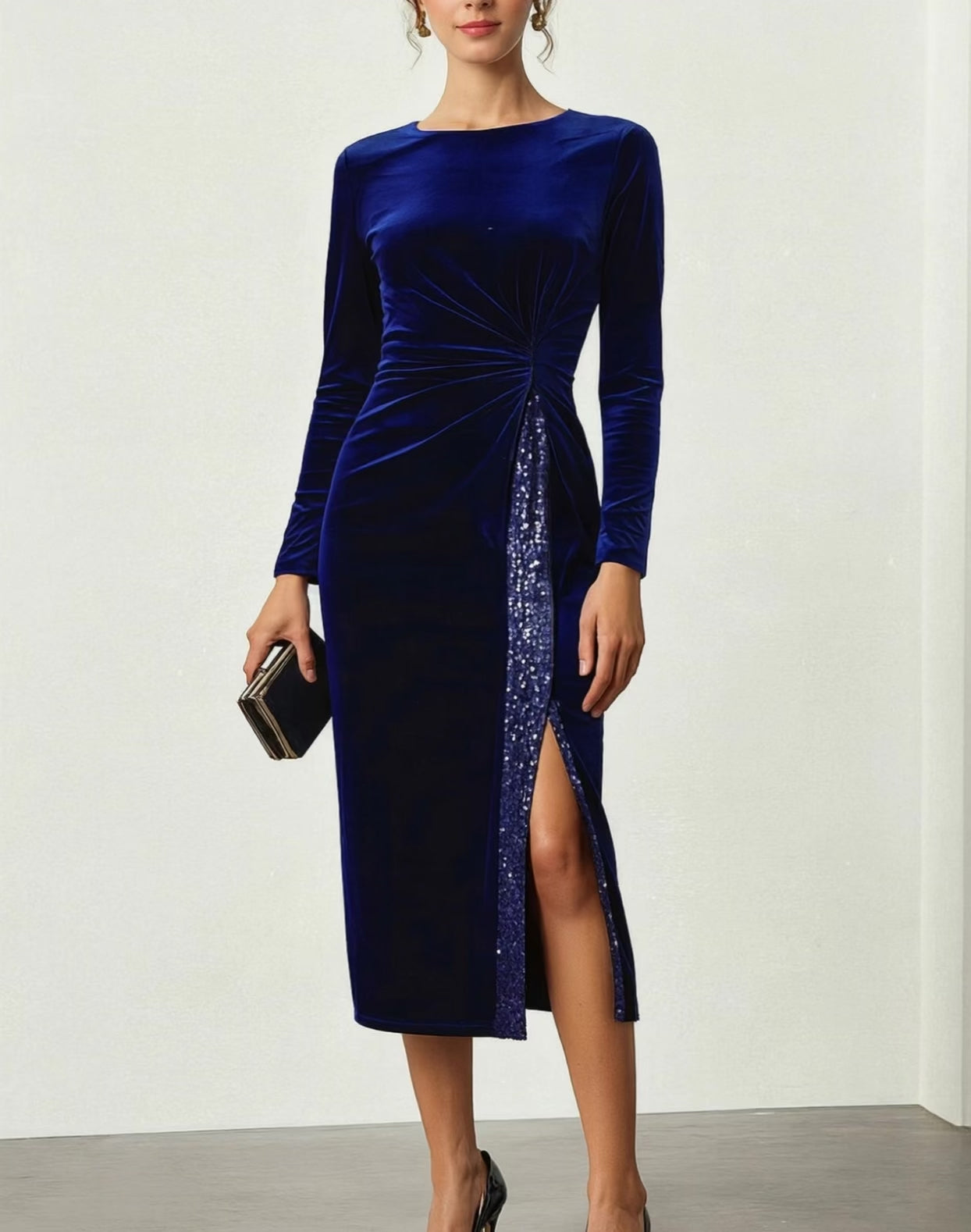 Rochia Adnana albastru